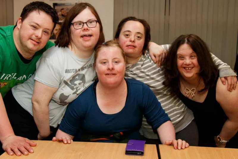 Residents and support workers at Majestic Homes